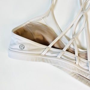 Lululemon White Detailed Bra